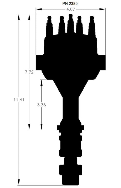 Dist, Dual Sync, Oldsmobile V8 - Oldsmobile V8 Dual Sync Distributor