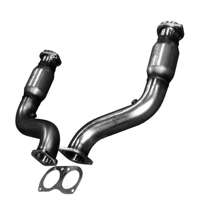 Collecteur d'échappement et kit de raccordement en acier inoxydable. - Collecteur de 1-7/8" et kit de raccordement catalysé vert. Pontiac GTO LS2 6.0L 2005-2006.
