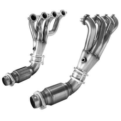 1-7/8"  x 3" Shorty & GREEN OEM Conn. - 1-7/8" Shorty Headers & GREEN Catted OEM Connection Pipes. 2008-2009 Pontiac G8.