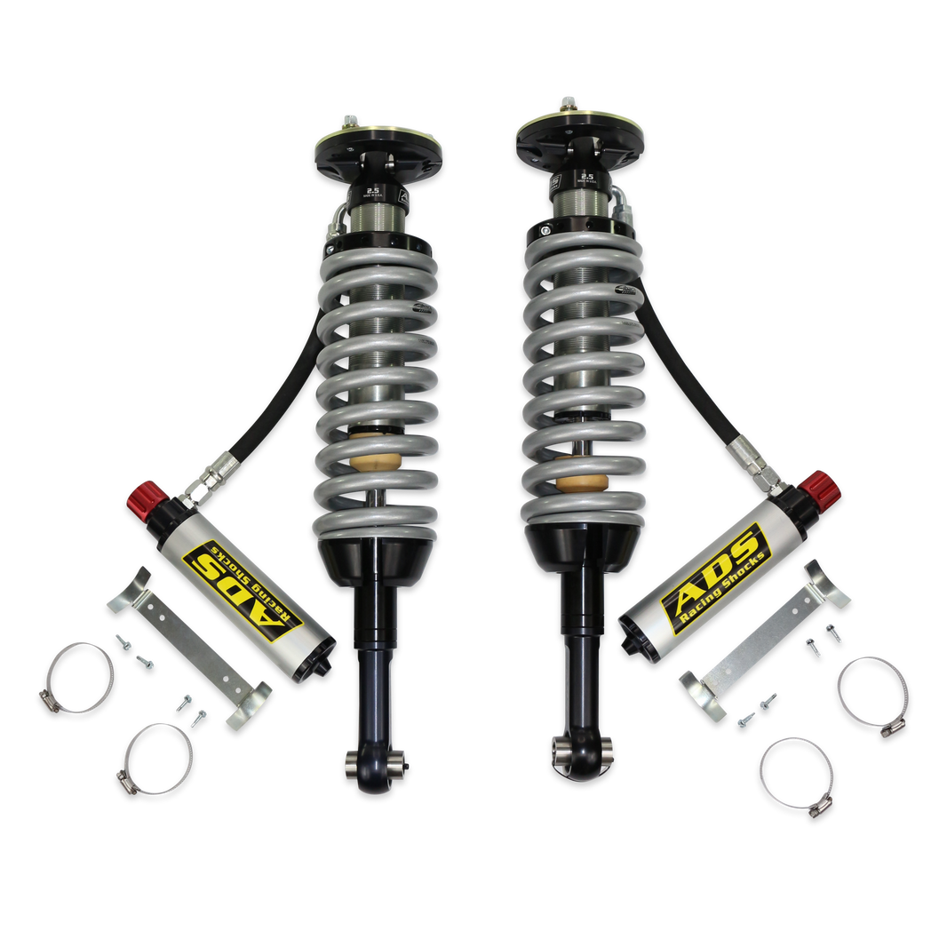 DF 2.5" Frnt RemClkRes 90Deg Cadj 650SR - ADS Direct Fit 2.5" Adjustable Reservoir Race Coilovers - Front