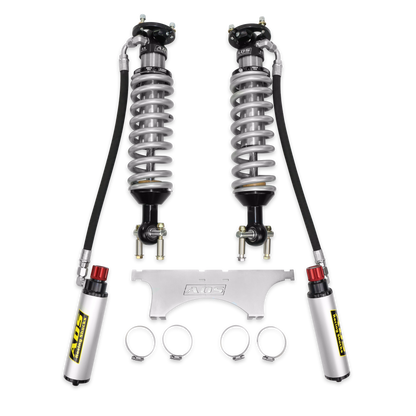 DF 2,5" forreste RemClk Res Cadj 90 graders slange - ADS Direkte montering 2,5" justerbar reservoir Race Coilovers - Foran