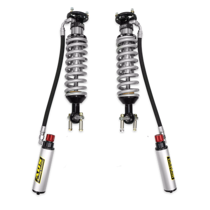 DF 2,5" forreste RemClk Res Cadj 90 graders slange - ADS Direkte montering 2,5" justerbar reservoir Race Coilovers - Foran