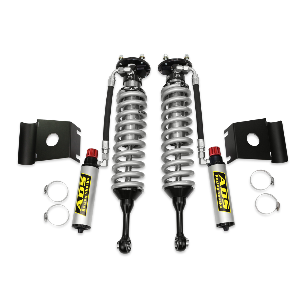 DF 2,5" Front 0-3" Lift CO RemClkRes Cadj 90 - ADS Direkte Montering 2,5" Justerbar Reservoir Race Gevindundervogn - Foran