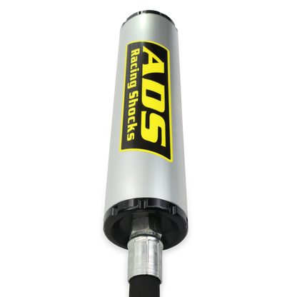 2.5"x10" CO RemRes 90Deg Hose BP Valving - ADS Race 2.5" Reservoir Coilover - 90 Degree - Bypass Valving