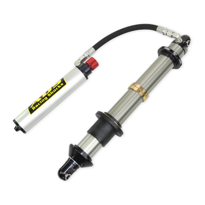 2.5"x14" CO RemRes 90Deg Hose Cadj - ADS Race 2.5" Adjustable Reservoir Coilover - 90 Degree