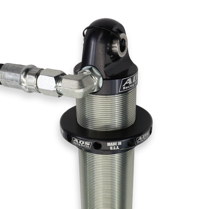 2.5"x14" CO RemRes 90Deg Hose Cadj - ADS Race 2.5" Adjustable Reservoir Coilover - 90 Degree