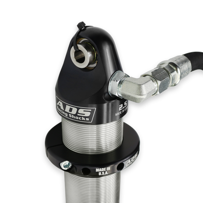 DF 2.5" x 10"  CO RemRes 90 Deg Hose Drt - ADS Direct Fit 2.5" Reservoir Race Coilover - Dirt King Long Travel Spec