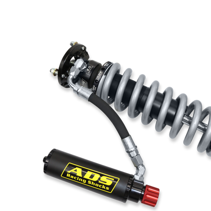 Amortisseurs réglables DF 2,5" à réservoir séparé, 90°, 3 tiges - ADS Direct Fit 2,5" - Noir - Avant