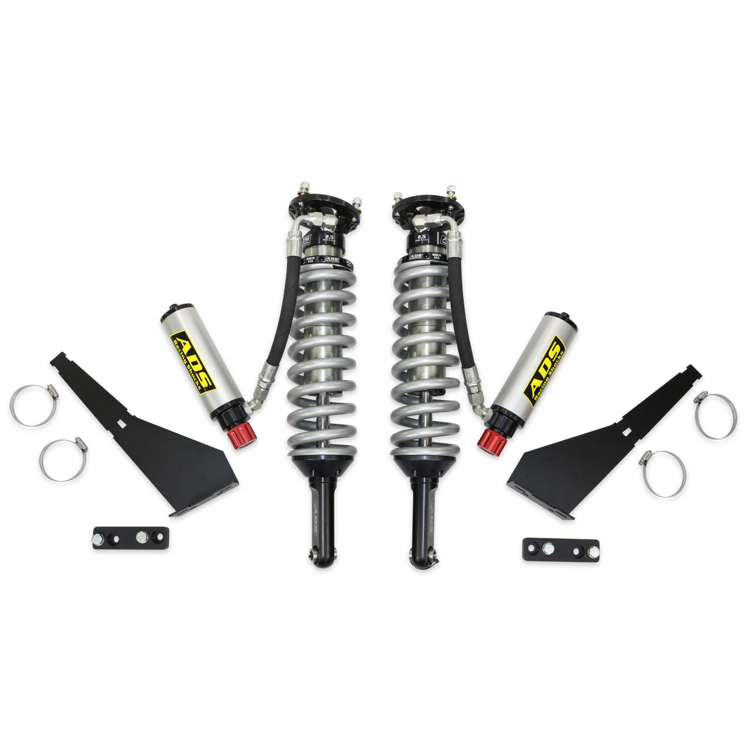 DF 2,5" Foran CO RemRes Cadj 90Deg 3 RodEnd - ADS Direkte Montering 2,5" Justerbar Reservoir Race Coilovers - Foran