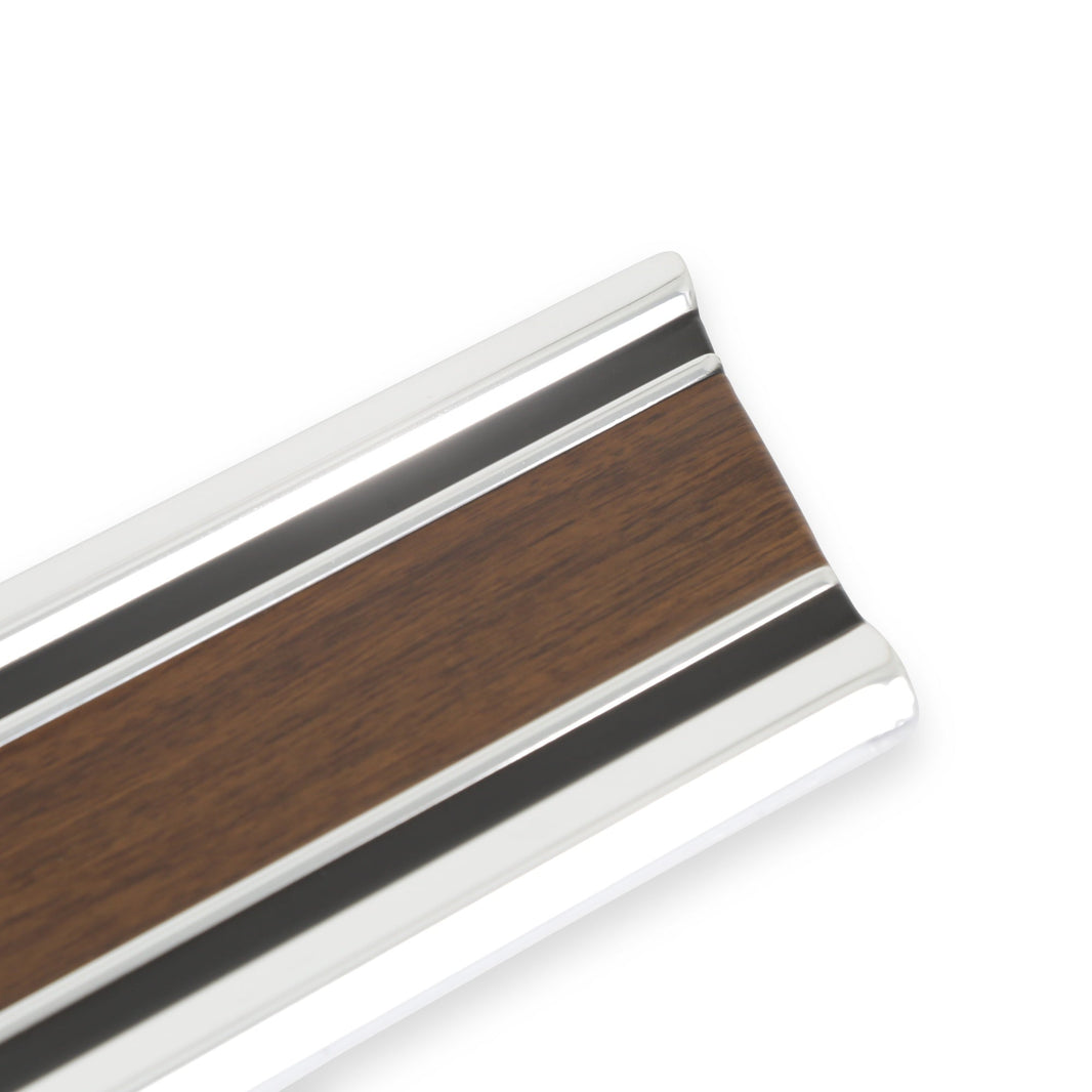 69-72 BEDSIDE MDG LWR FRT SWB LH-WOOD - Brothers Trucks  Bedside Molding - Lower Front-Shortbed- Woodgrain - LH