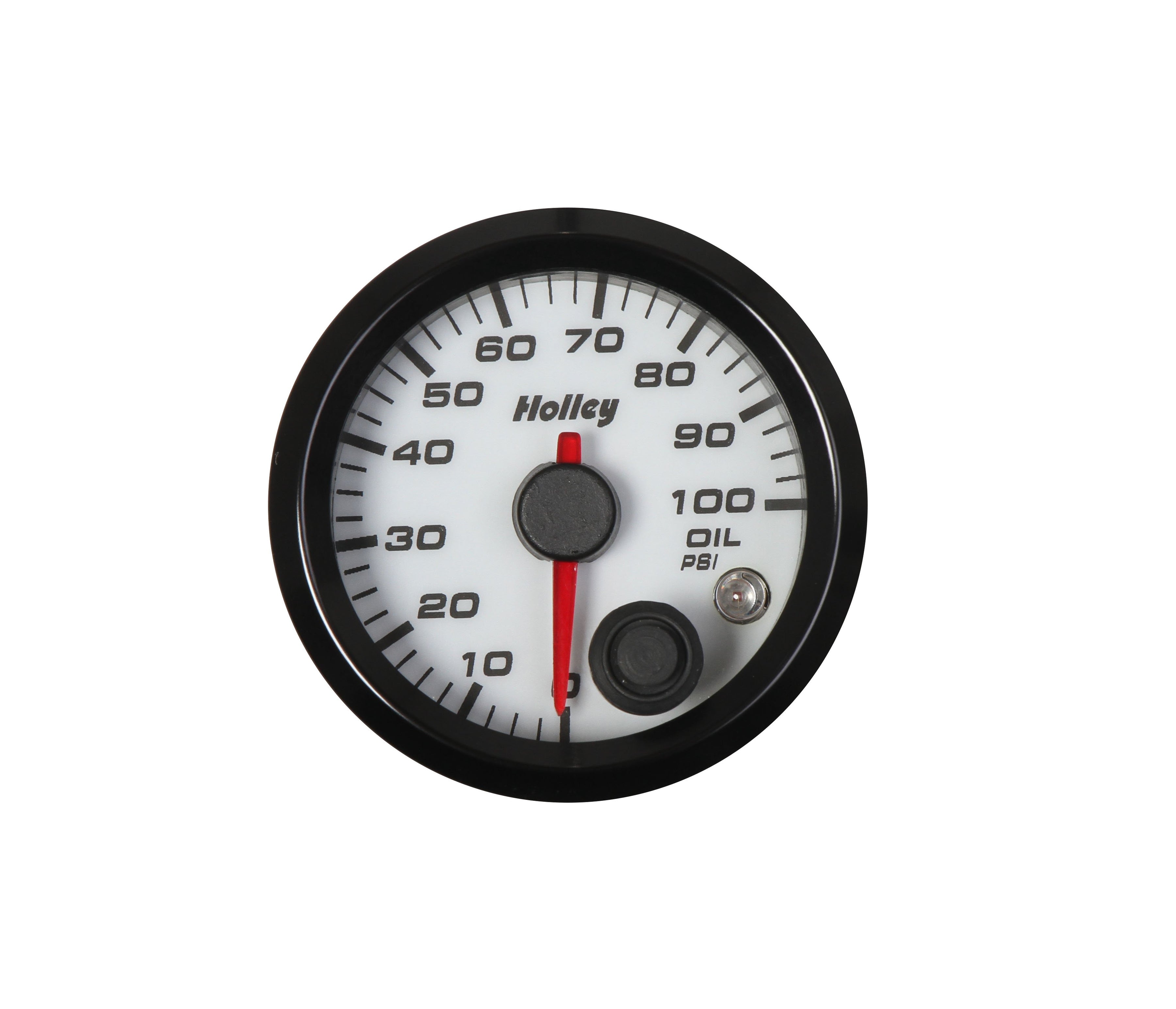 Holley Analog Style Oil Pressure Gauge - Photo - Primary Front