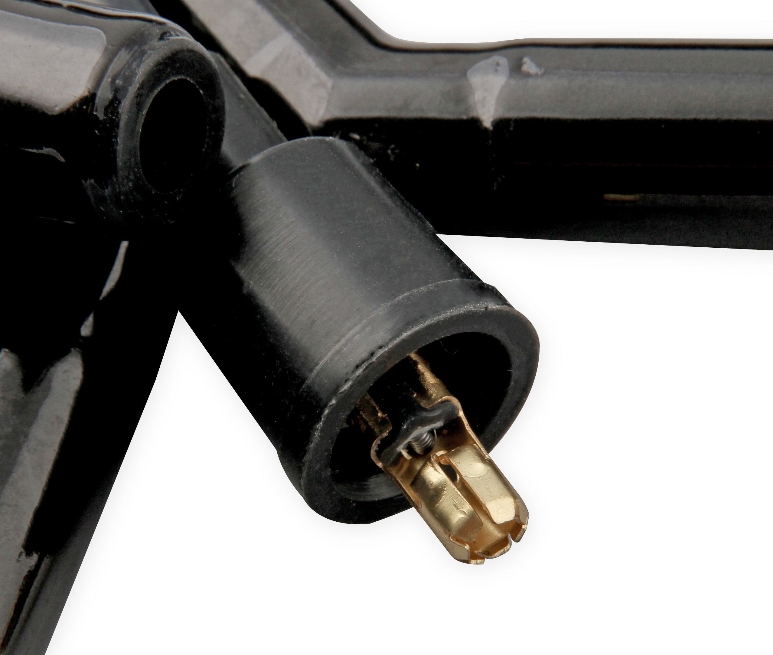 Spark Plug Wire Set - Universal - 135 Deg Black Ceramic Boots - Photo - out of package Back