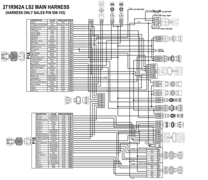 HP ECU OG LEDNINGSLEDNING, LS2/3/7, BOSCH INJ, - HP EFI ECU &amp; ledningsnetsæt