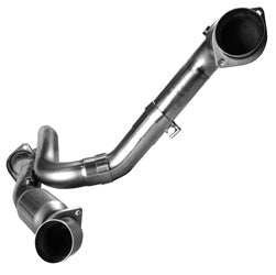 3" x 2-1/2" GREEN Catted Dual OEM Conn. - 3" SS GREEN Catted Connection Pipes. 2001-2006 GM Truck 6.0L. For OEM Dual Exh.