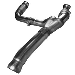 Tuyau en Y catalysé vert OEM 3" - Tuyau en Y catalysé vert en acier inoxydable 3". Pour camions GM 4,8 L/5,3 L (2009-2013). Se connecte à l'origine.