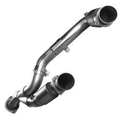 Rustfrit stål udstødningsrør og tilslutningssæt. - 1-3/4" udstødningsrør og GRØNT tilslutningssæt. 2009-2010 GM 1500-serie lastbil 6,2L.