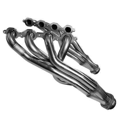 Stainless Header and Connection Kit. - 1-3/4" Header and GREEN Connection Kit. 2014-2018 GM 1500 Series Truck 6.2L.
