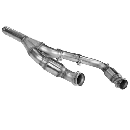 Stainless Header and Connection Kit. - 1-3/4" Header and GREEN Connection Kit. 2014-2018 GM 1500 Series Truck 5.3L.