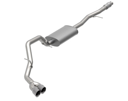 Système d'échappement Cat-Back OEM en acier inoxydable de 3 pouces. - Système d'échappement KST Cat-Back à sortie latérale en acier inoxydable de 3 pouces avec embouts en acier inoxydable. Camion GM 5.3L 2019-2020.