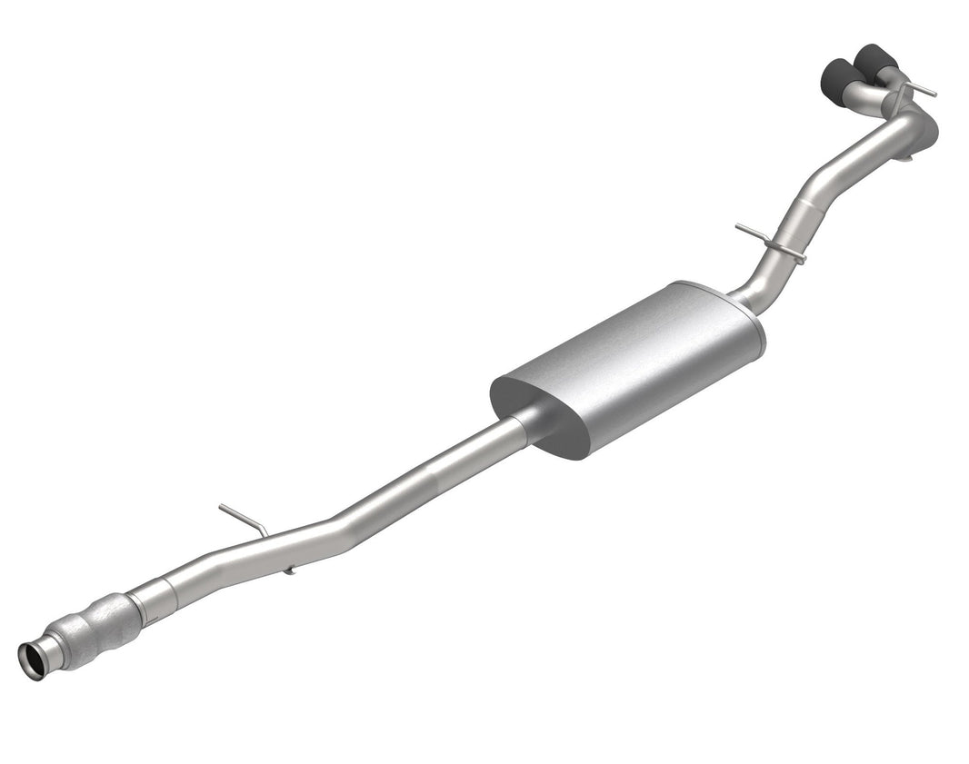 2-3/4"(OEM) x 3" Cat-Back Exhaust. - 3" SS Side Exit KST Cat-Back w/Black Tips. 2019-2020 GM Truck 5.3L.