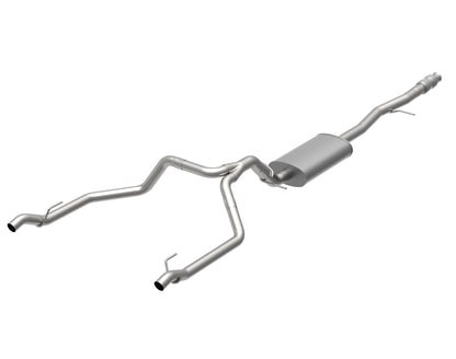 2-3/4" (OEM) x 3" Cat-Back udstødning. - 3" SS KST Cat-Back med OEM kofangermonterede dyser. 2019-2020 GM lastbil 5,3L.