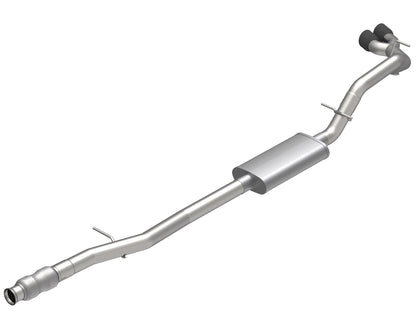 2-3/4"(OEM) x 3" Cat-Back Exhaust. - 3" SS Side Exit KRT Cat-Back w/Black Tips. 2019-2020 GM Truck 5.3L.
