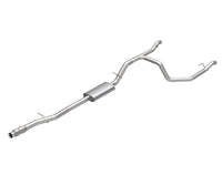 2-3/4" (OEM) x 3" Cat-Back udstødning. - 3" SS KRT Cat-Back med OEM kofangermonterede dyser. 2019-2020 GM lastbil 5,3L.