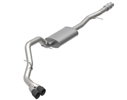 OEM x 3-1/2" rustfri stål Cat-Back - 3-1/2" rustfri stål sideudgang KST Cat-Back med sorte dyser. 2019-2020 GM lastbil 6,2L.