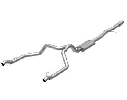 OEM x 3-1/2" Stainless Steel Cat-Back - 3" SS KRT Cat-Back w/OEM Bumper Mounted Tips. 2019-2020 GM Truck 6.2L.