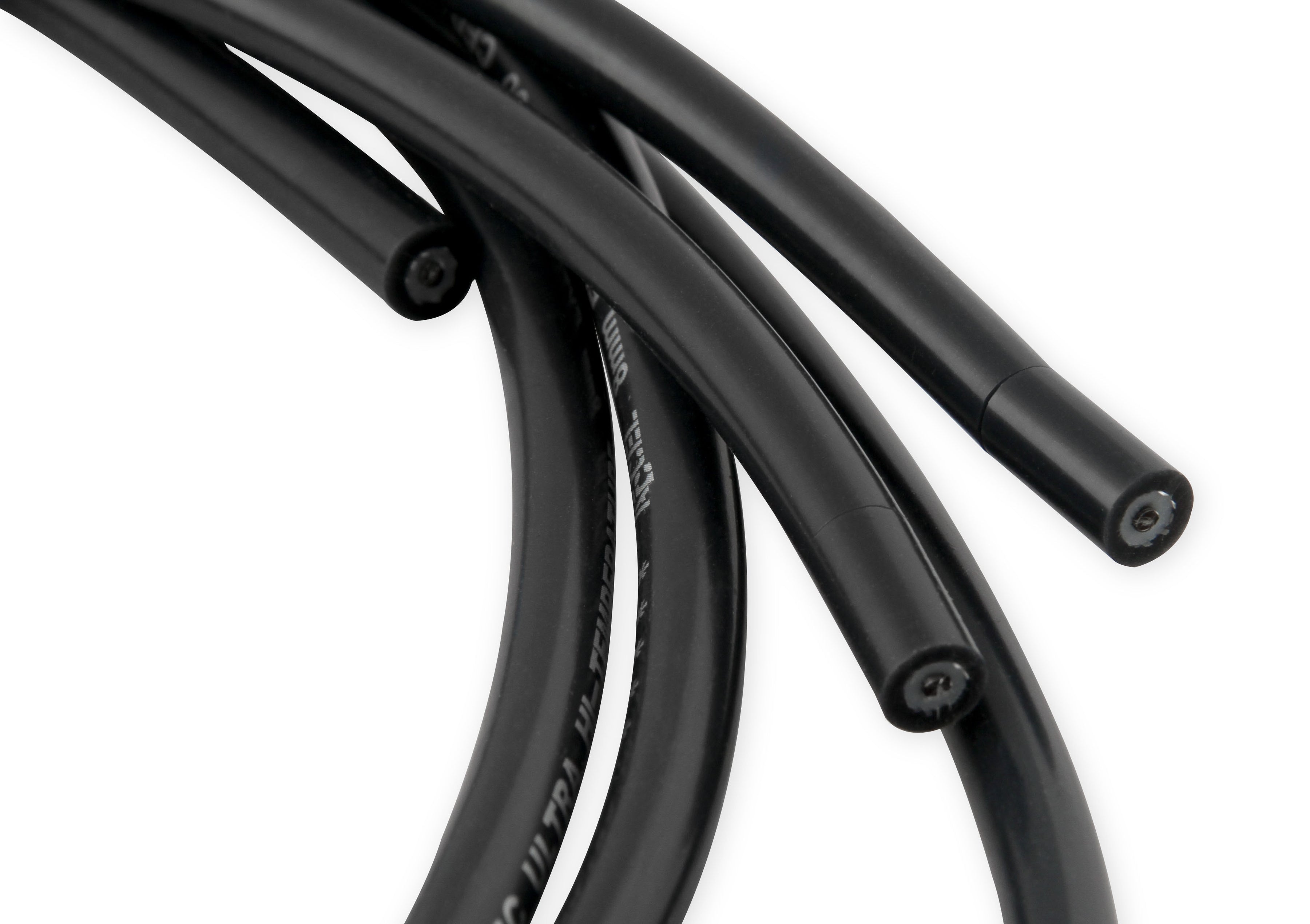 Spark Plug Wire Set - Universal - 135 Deg Black Ceramic Boots - Photo - out of package Right
