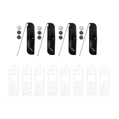 1981-1987 C10 CAB RR MLDG 3PCS/SET W/HAR - Brothers Trucks Cab Moldings - Rear - 3-Piece Set