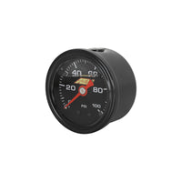 100 PSI LIQUID FUEL PRESSURE GAUGE - AEM 0-100 PSI Liquid-Filled Pressure Gauge (1/8th NPT)