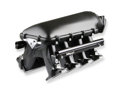 Collecteur d'admission Holley Hi-Ram EFI noir pour moteurs GM LS1/LS2/LS6 (105 mm).