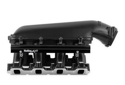 Collecteur d'admission Holley LS Hi-Ram EFI noir pour GM LS7, injection électronique, corps de papillon LS de 95 mm