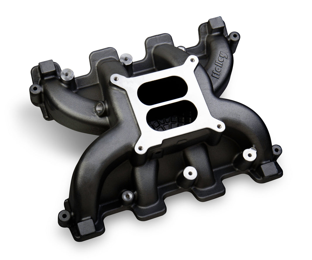 Holley Dual Plane Intake - GM LS1/LS2/LS6 - Black - Photo - Primary Front