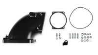 KIT, BILLET ELBOW GM LS TO 4500 BLACK - Billet 4500 EFI Throttle Body Intake Elbow-Ls- Black Finish
