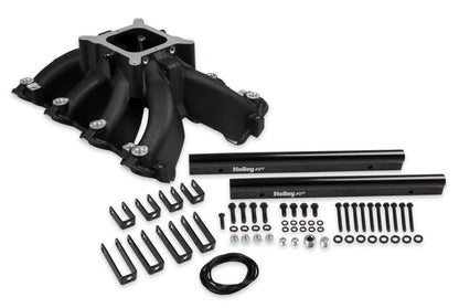 Holley Single Plane EFI  Split-Design Race Intake Manifold- GM LS1/LS2/LS6-Black - Photo - out of package Right