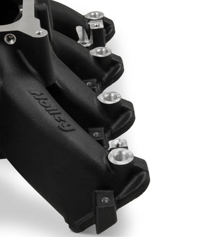 Holley Single Plane EFI  Split-Design Race Intake Manifold- GM LS1/LS2/LS6-Black - Photo - out of package Back