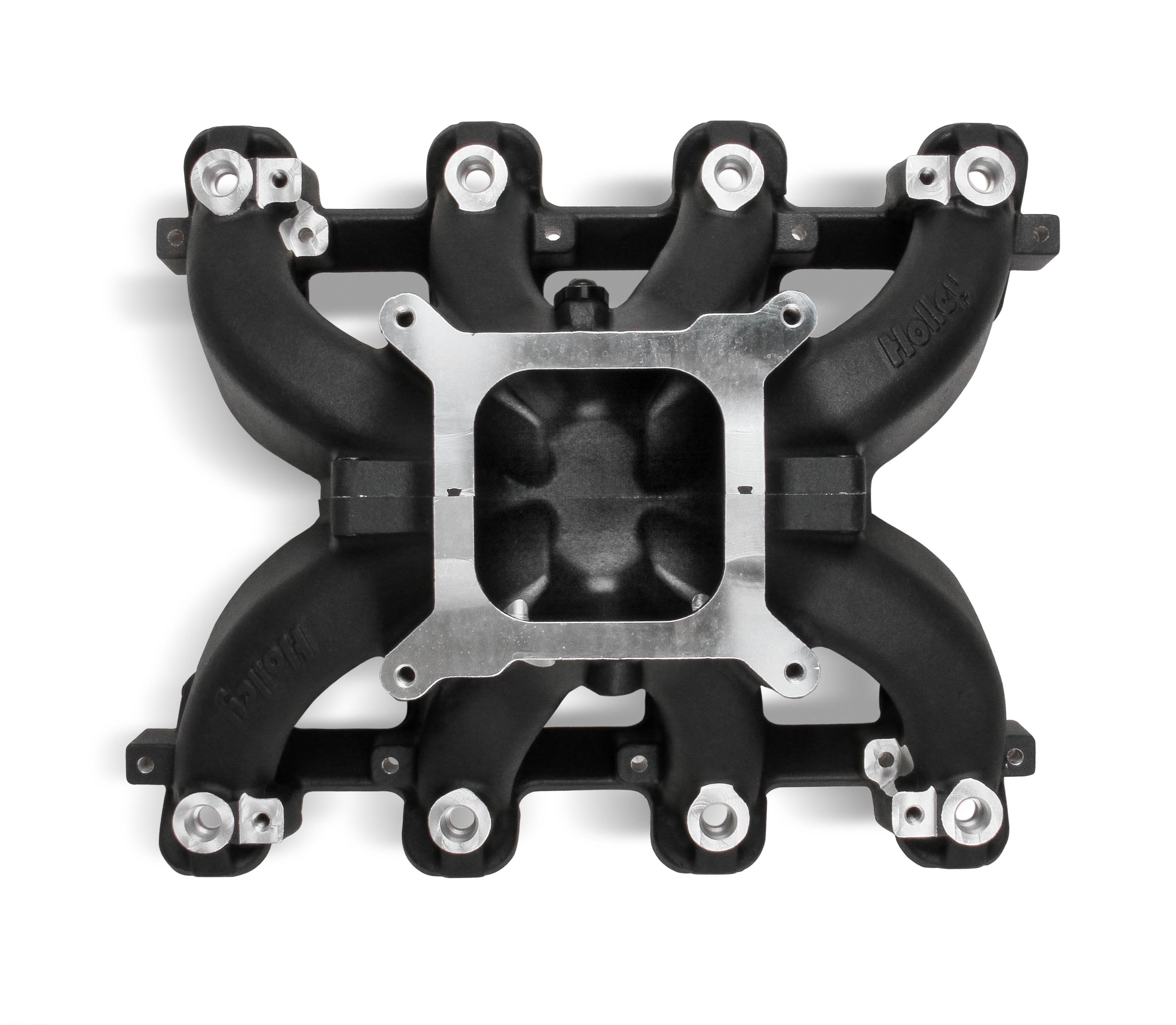 Holley Single Plane EFI  Split-Design Race Intake Manifold- GM LS1/LS2/LS6-Black - Photo - out of package Top