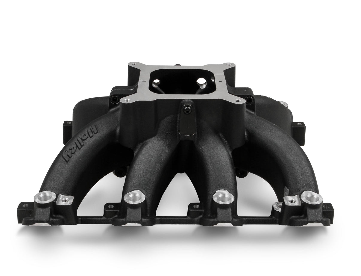 Holley Single Plane EFI  Split-Design Race Intake Manifold- GM LS1/LS2/LS6-Black - Photo - out of package Angle
