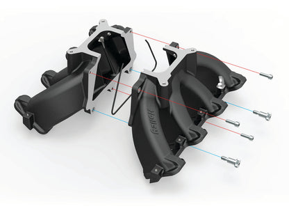 Holley Single Plane EFI  Split-Design Race Intake Manifold- GM LS1/LS2/LS6-Black - Photo - out of package Back