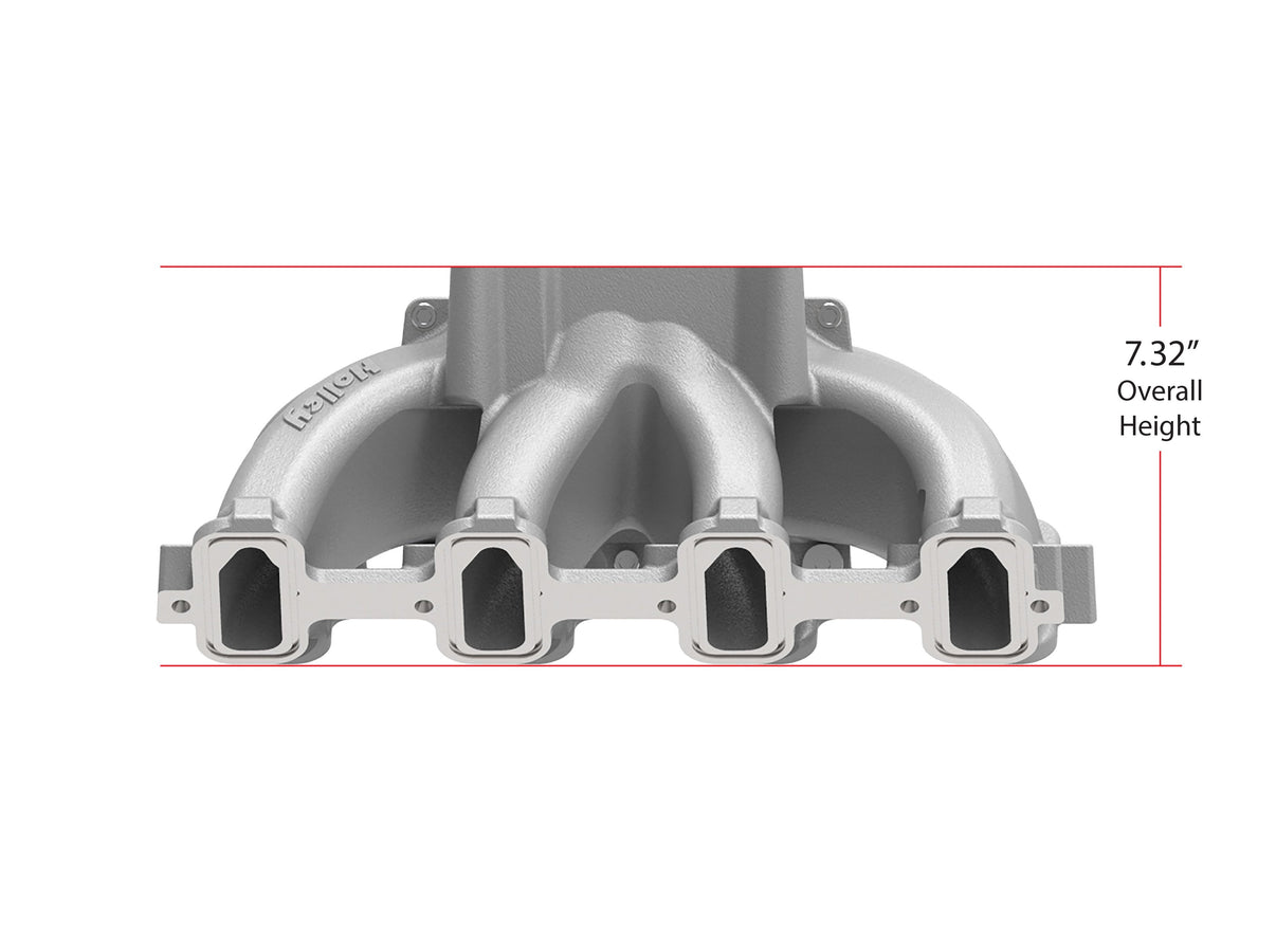 Holley Single Plane Split-Design Race Intake Manifold- GM LS1/LS2/LS6- Black - Photo - out of package Front