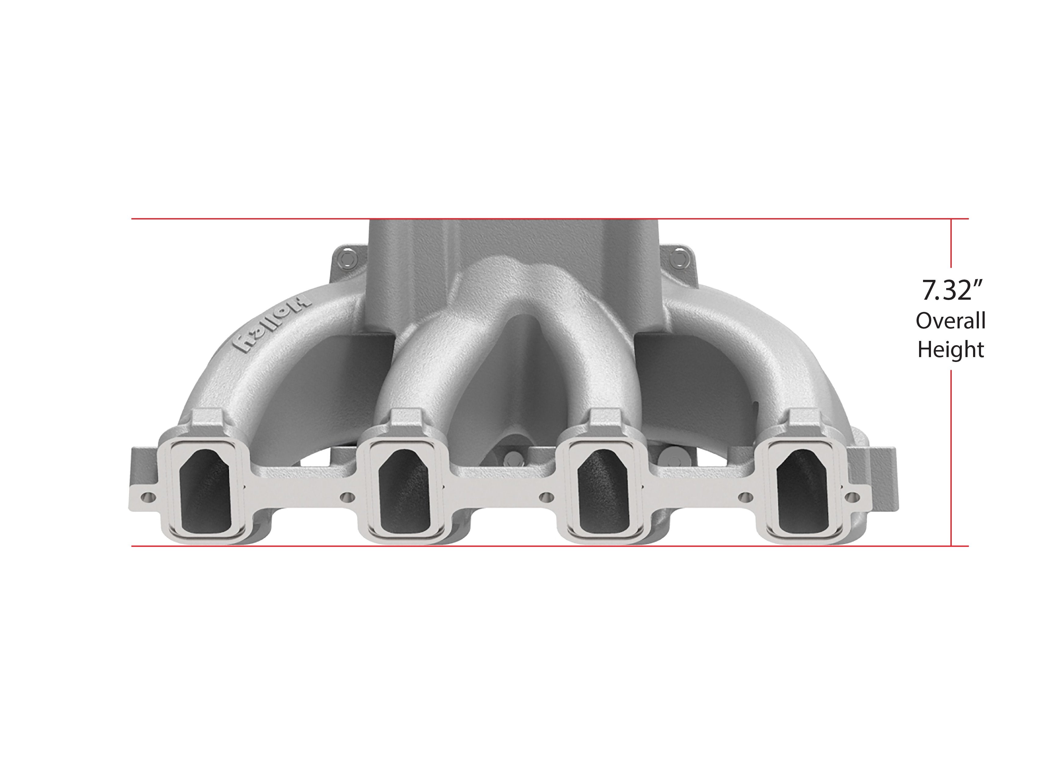 Holley Single Plane Split-Design Race Intake Manifold- GM LS1/LS2/LS6- Black - Photo - out of package Front