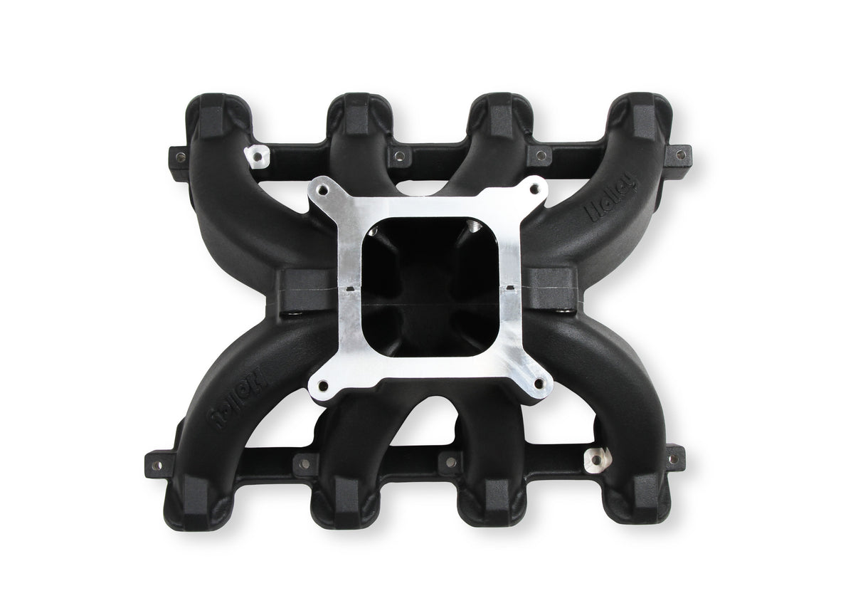 Holley Single Plane Split-Design Race Intake Manifold- GM LS1/LS2/LS6- Black - Photo - out of package Right