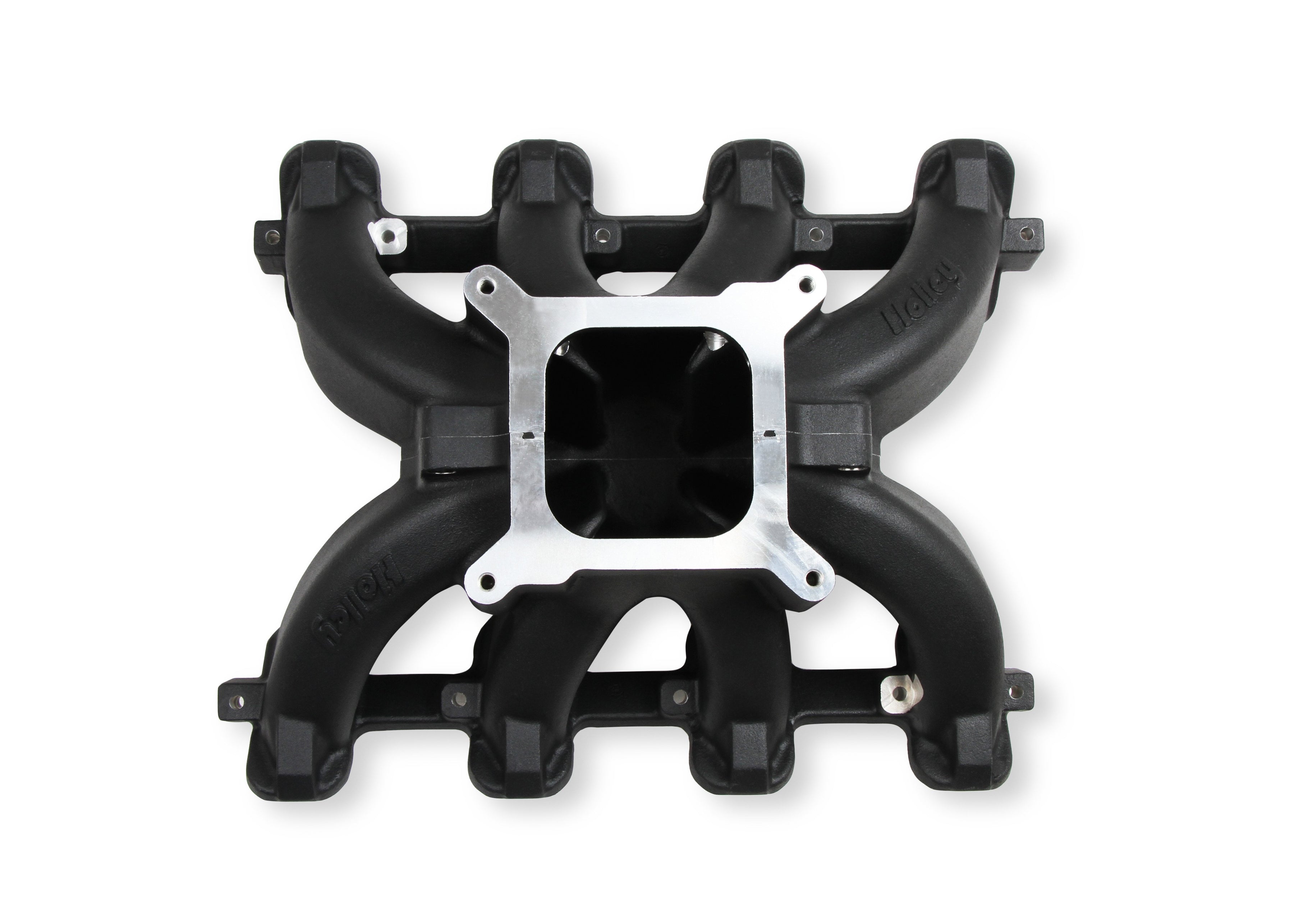Holley Single Plane Split-Design Race Intake Manifold- GM LS1/LS2/LS6- Black - Photo - out of package Right