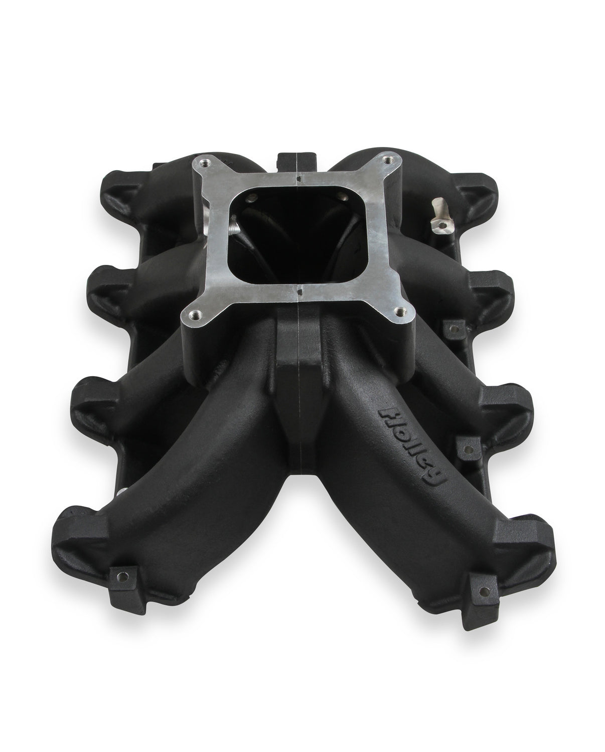 Holley Single Plane Split-Design Race Intake Manifold- GM LS1/LS2/LS6- Black - Photo - out of package Left