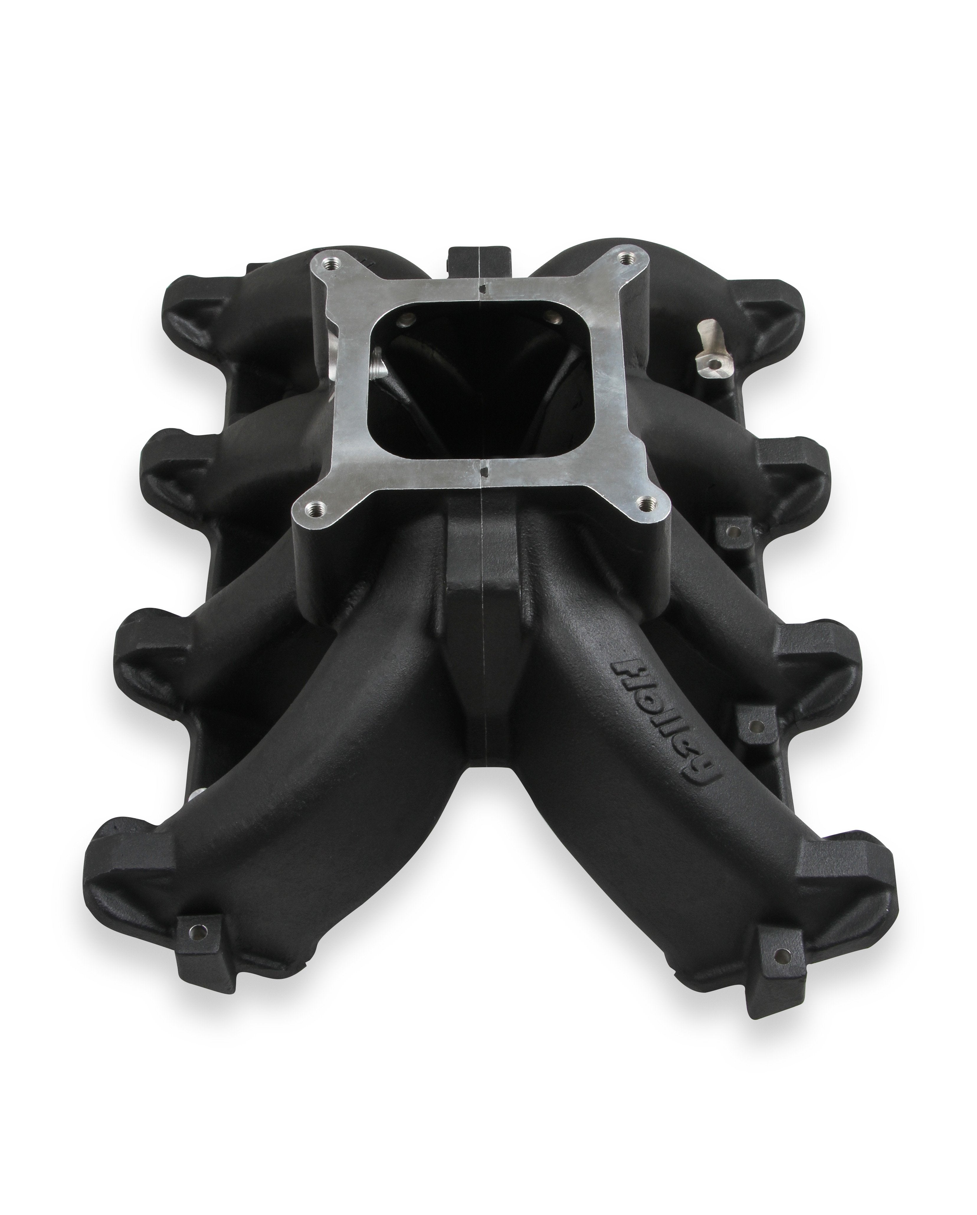 Holley Single Plane Split-Design Race Intake Manifold- GM LS1/LS2/LS6- Black - Photo - out of package Left