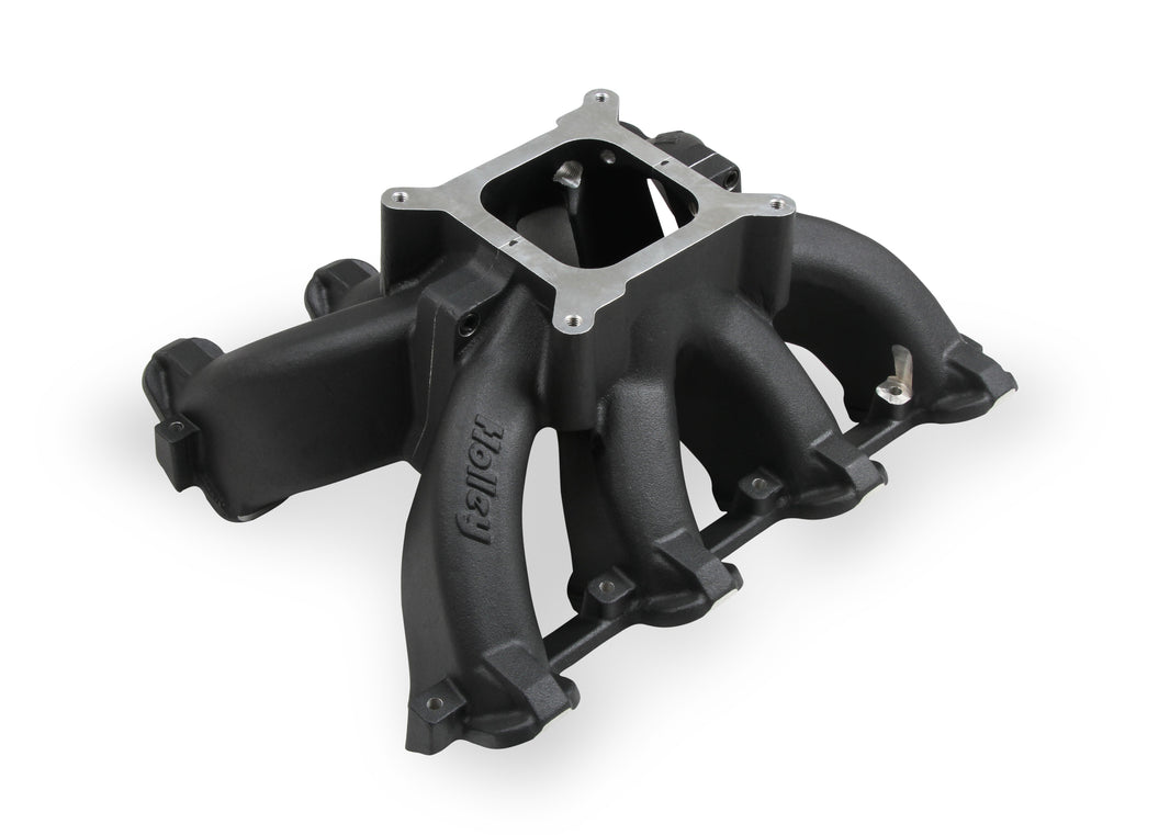 Holley Single Plane Split-Design Race Intake Manifold- GM LS1/LS2/LS6- Black - Photo - Primary Back