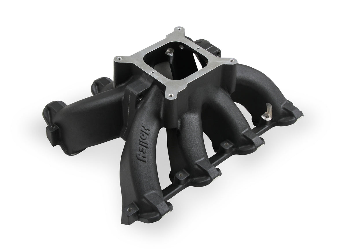 Holley Single Plane Split-Design Race Intake Manifold- GM LS1/LS2/LS6- Black - Photo - Primary Back