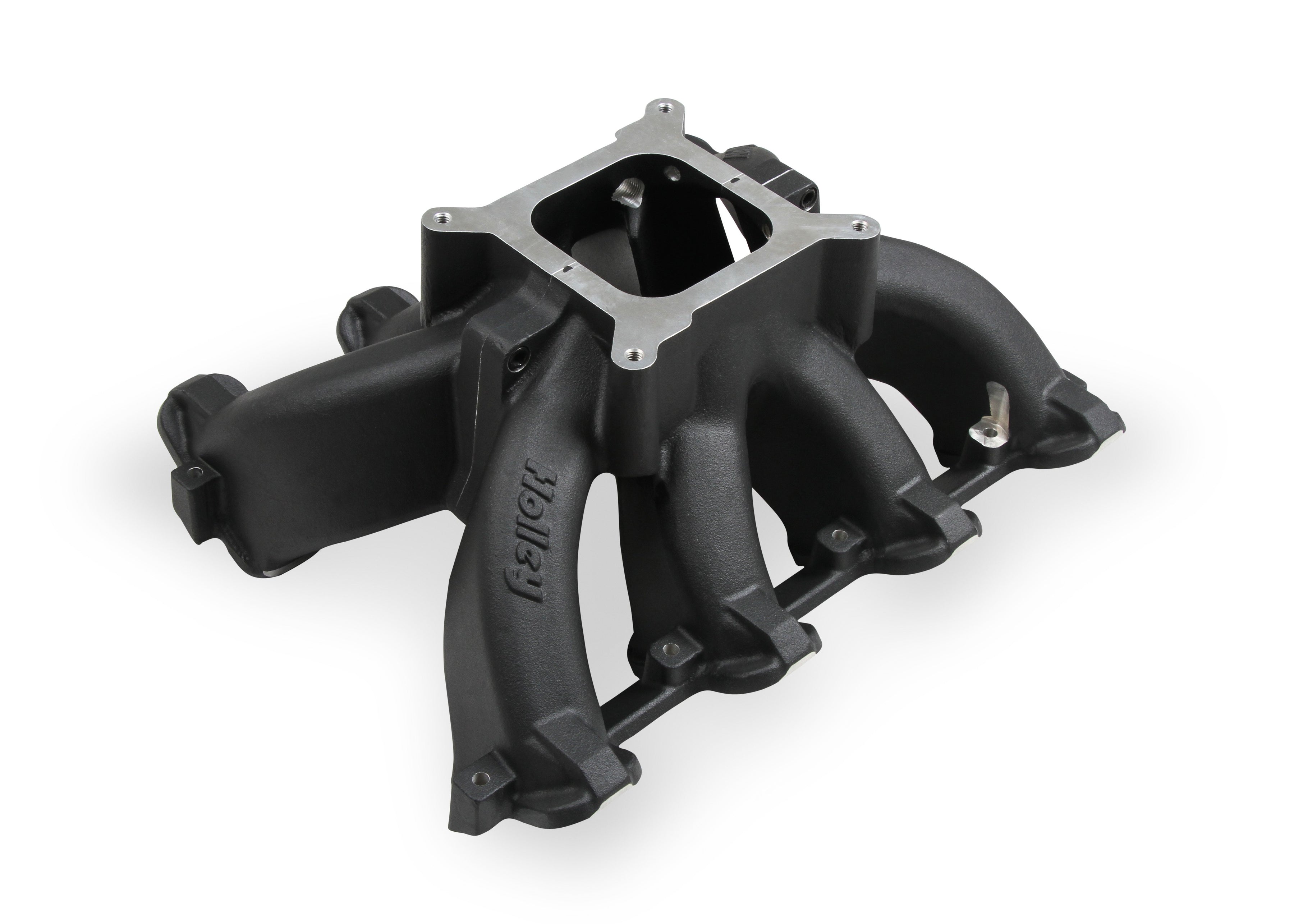 Holley Single Plane Split-Design Race Intake Manifold- GM LS1/LS2/LS6- Black - Photo - Primary Back